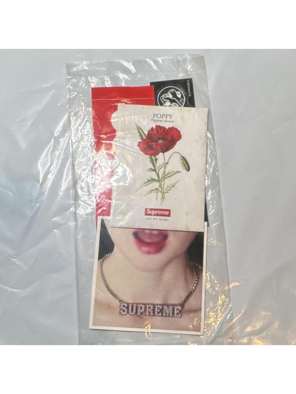Supreme Poppy Papaver Rhoeas Floral Design Skateboard Sticker Decal pack
